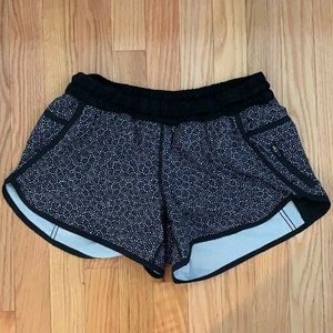 LULULEMON SHORTS-SIZE 8 (4 inch) WORN ONCE IN PERFECT CONDITION.